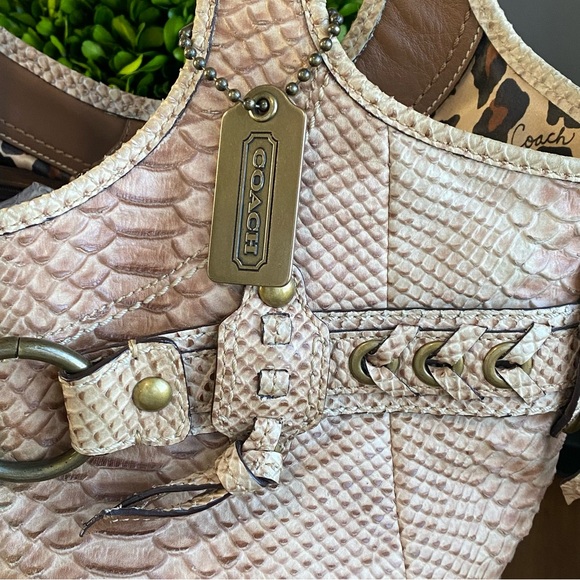Coach XL Limited Edition Python Embossed Ergo in Camel/Tan - Picture 3 of 14